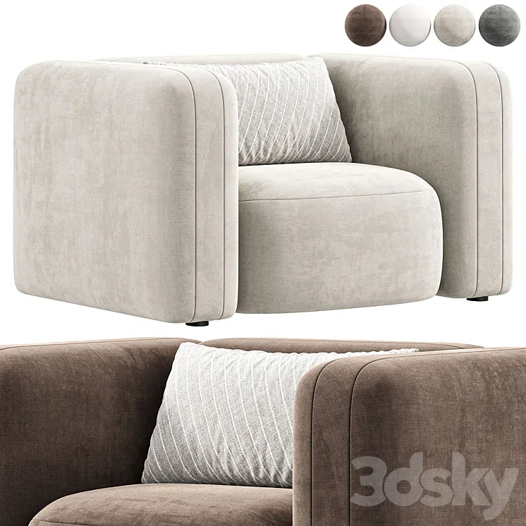 Nara Swivel Chair Gibson Wheat By Highfashionhome 3DSMAX Model