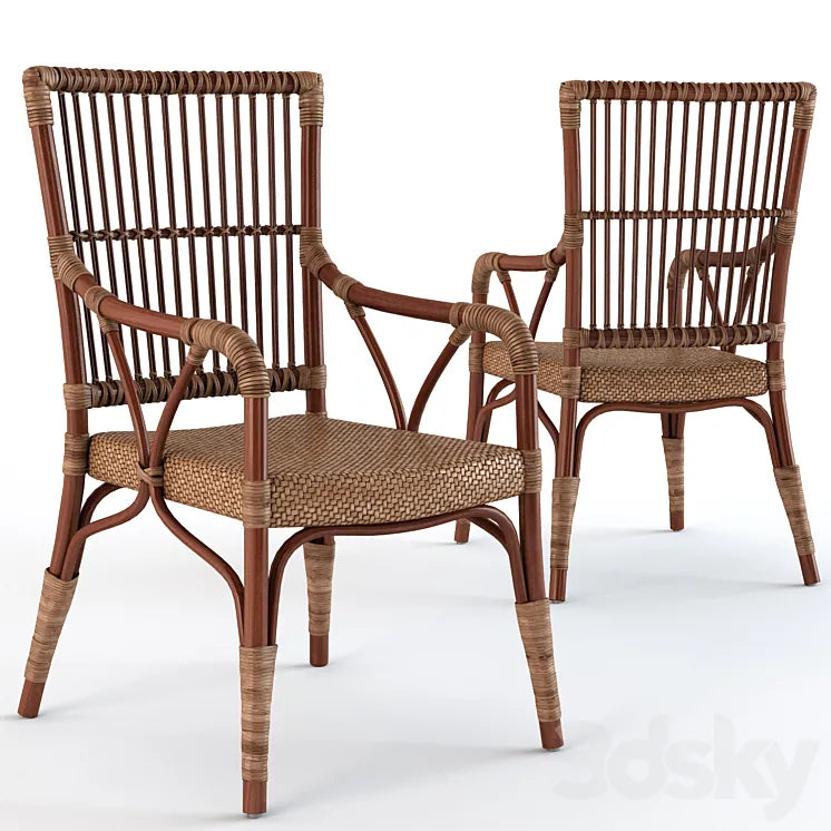 Natalia Rattan Living Room Chair 3DSMAX Model