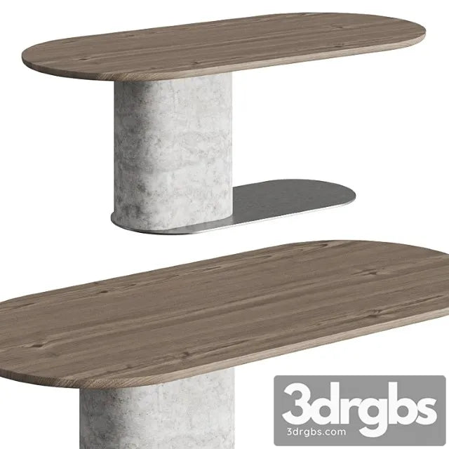 Natuzzi ombra dinning table 2 3D Model Free