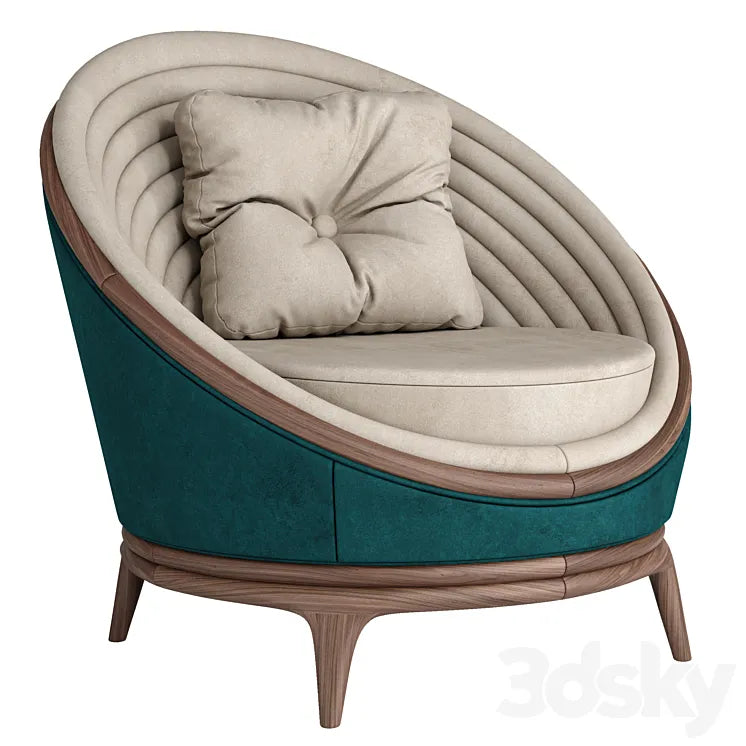 Ndebele Armchair by João Araújo 3DSMAX Model