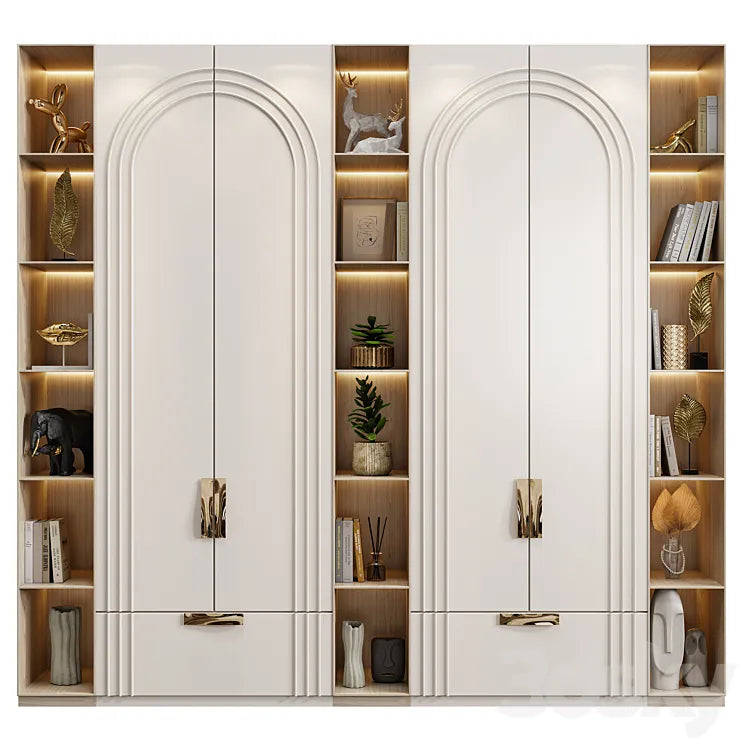 Neoclassical wardrobe 19 3DSMAX Model