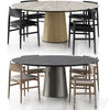 Neve chair with handles and Materic table by Porro 3DSMAX Model