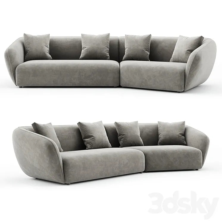 New Upholstery Sofa by Vladimir Kagan 3DSMAX Model