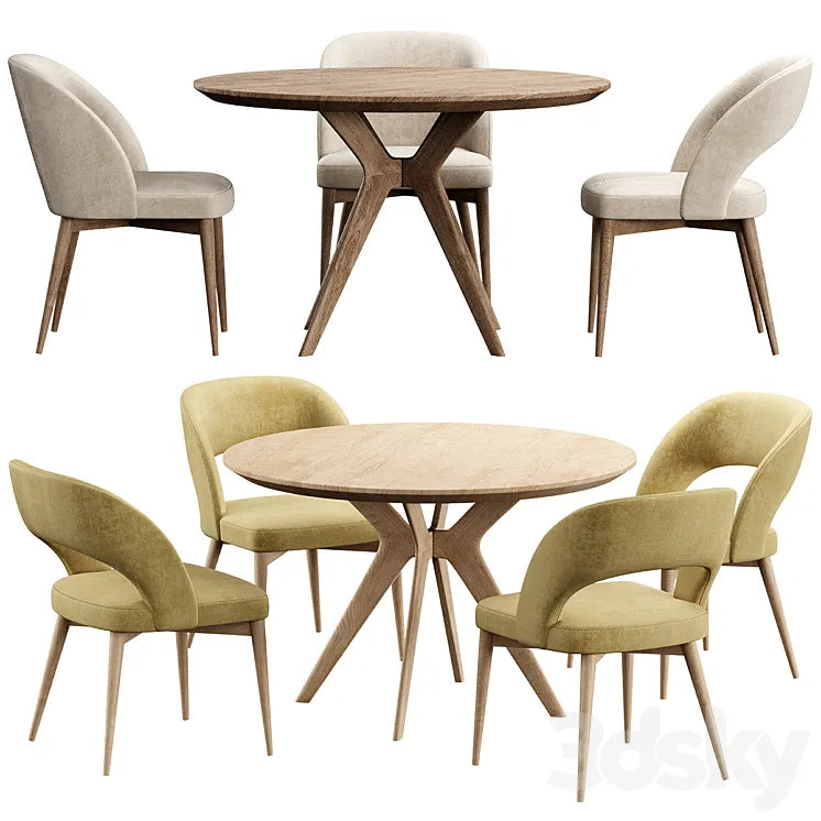 Niff Naff Chair Clark Table 3DSMAX Model