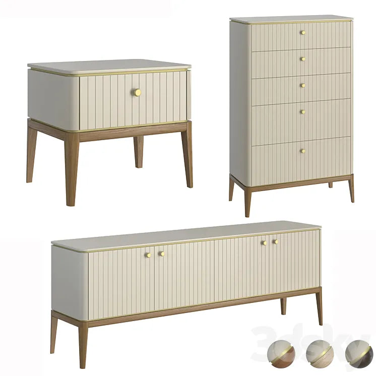 nightstand chest of drawers TV stand Milano MR.Room. Inmyroom 3DSMAX Model
