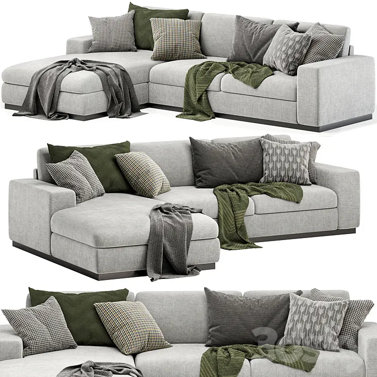 Noah sectional sofa 3DSMAX Model