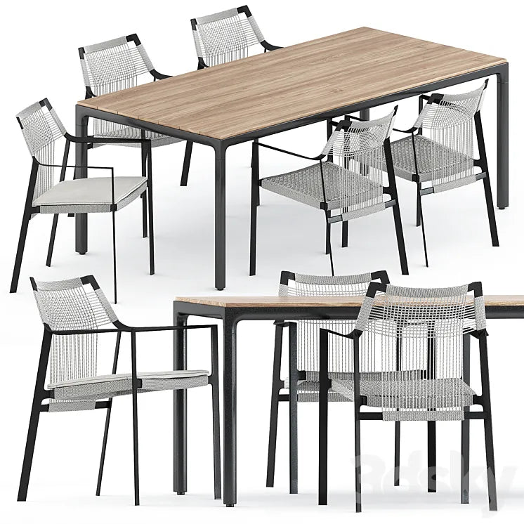 Nodi armchair and Illum table by Tribu 3DSMAX Model