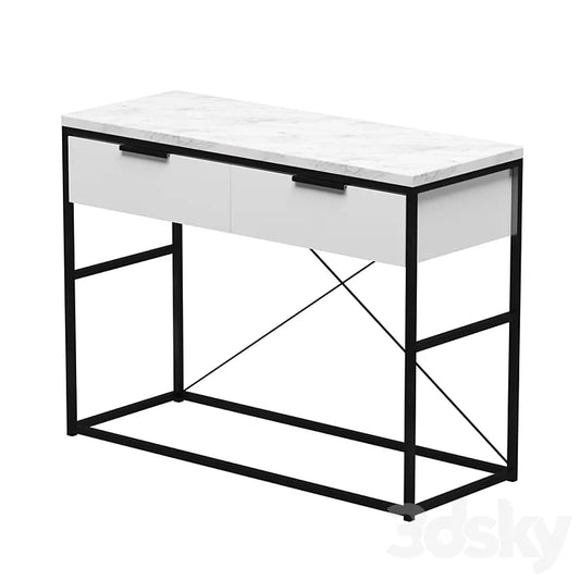 Nord Dressing table (White/Statuario) 3DSMAX Model