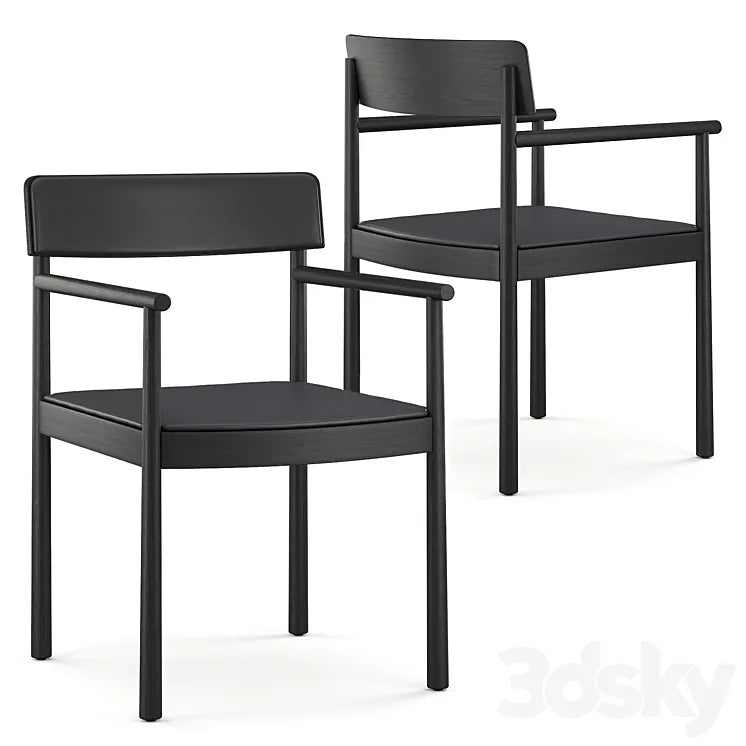 Normann Copenhagen Timb Armchair Black 3DSMAX Model