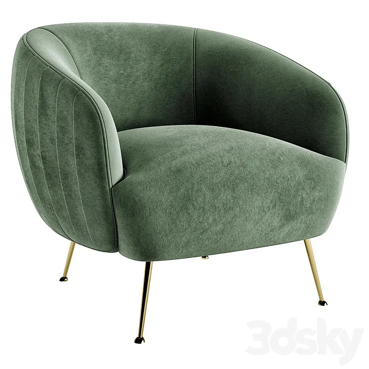 NUEVO SOFIA MOSS OCCASIONAL CHAIR 3DSMAX Model