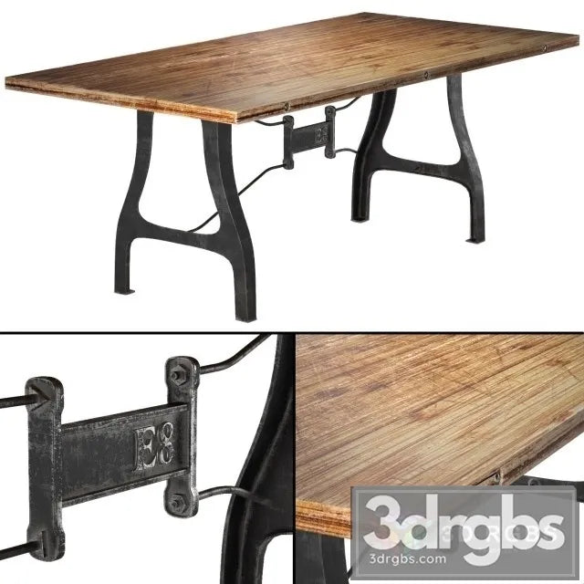 Nuevo V4A Leg Small Dining Table 3D Model Free