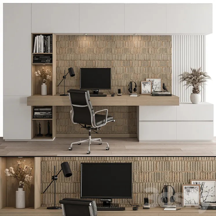 Office Furniture - Home Office 28 3DSMAX Model