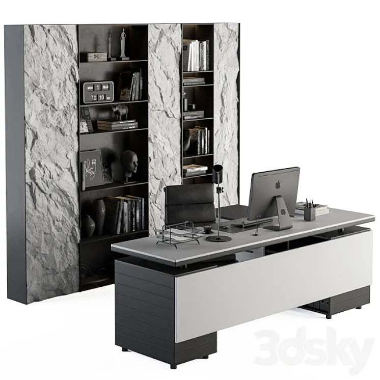 Office Furniture - Manager Set 36 3DSMAX Model