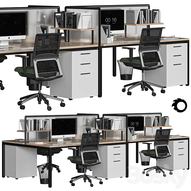 office set 3DSMAX Model