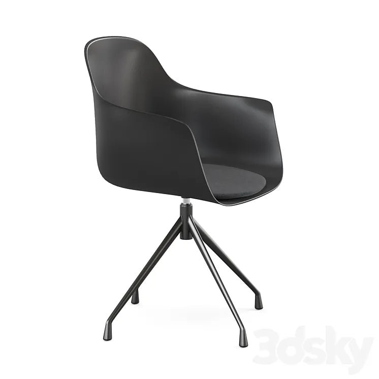 Office swivel black chair Wapong LA REDOUTE INTERIEURS 3DSMAX Model
