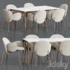 Ola Chair Canto Table Dining Set 3DSMAX Model
