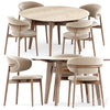 Oleandro chair and Abrey table by Calligaris 3DSMAX Model