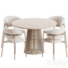 Oleandro Chair Jeanette Table Dining Set 3DSMAX Model