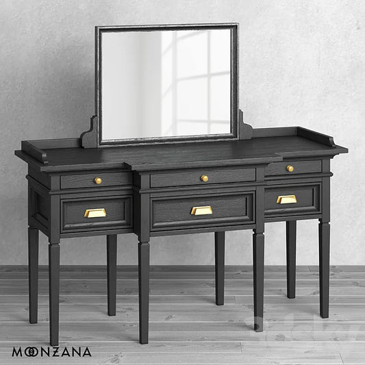 OM Table with mirror Oldfashion Moonzana 3DSMAX Model