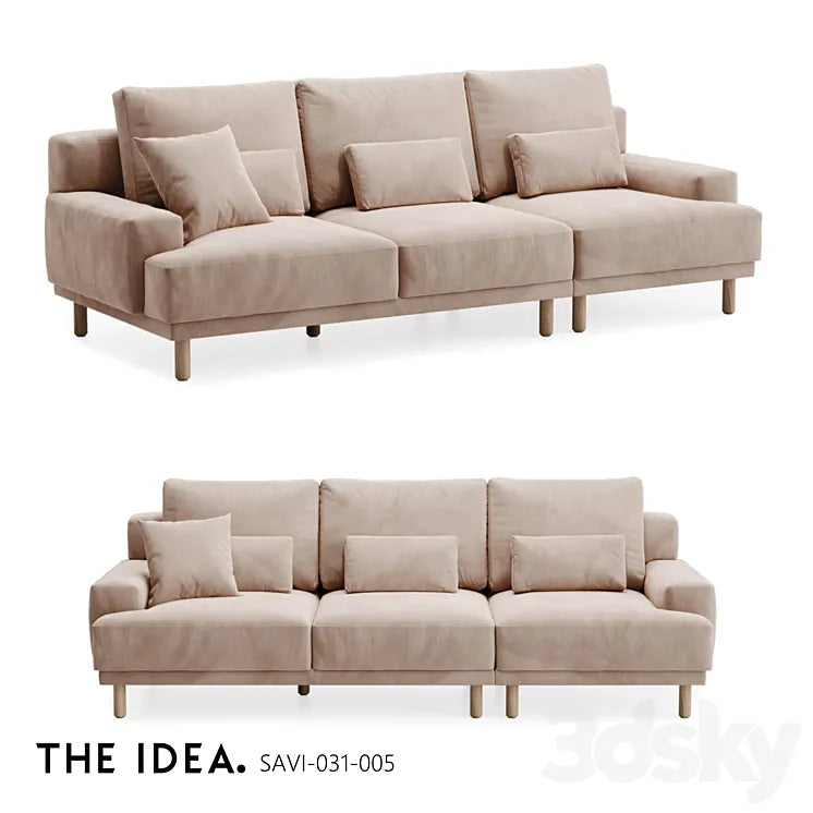 OM THE-IDEA modular sofa SAVI 031-005 3DSMAX Model