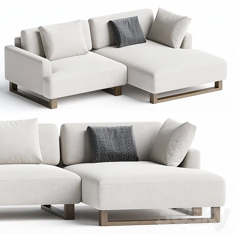 Onte Corner sofa Bucle White 3DSMAX Model