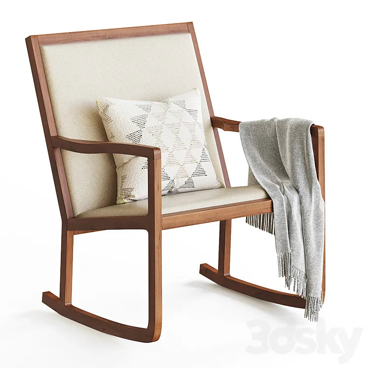 Organic Modernism Rocking Chair 3DSMAX Model