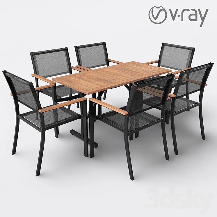 ORIS CHAIR AND TABLE 3DSMAX Model