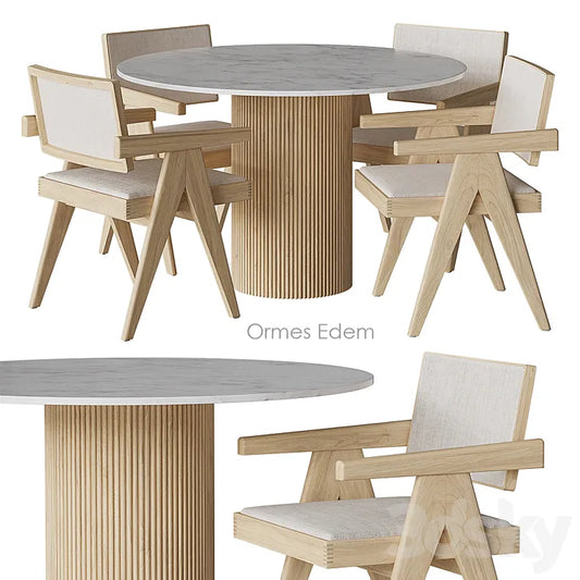 Ormes Edem Table and chairs by Cosmo 3DSMAX Model