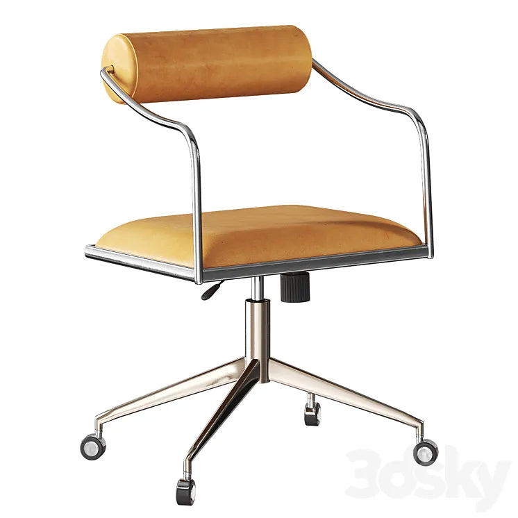 Orsen Saddle Leather Office Chair by Cb2 3DSMAX Model