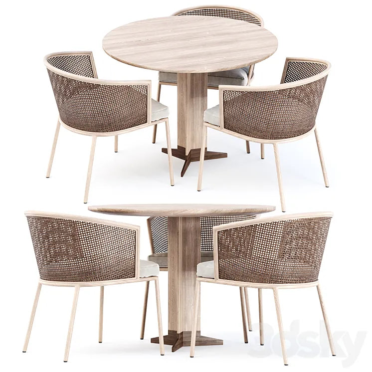 Outdoor garden furniture set_v12 / Garden furniture set 3DSMAX Model