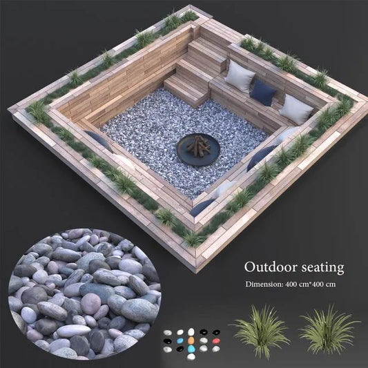 Outdoor seating 3dsmax Model