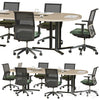 oval conference table 3DSMAX Model