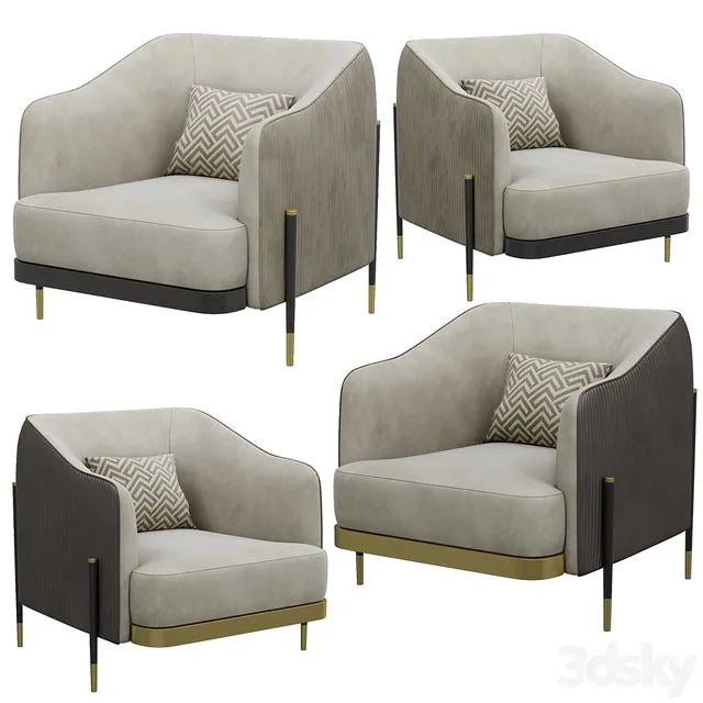 Oxford Armchair 3dsMax Model