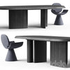 Padiglioni table and Youpi chair by BONALDO 3DSMAX Model