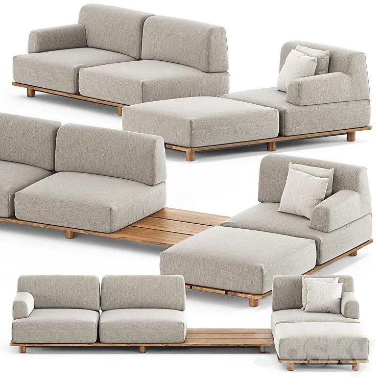 Palco sofa module set 3 by Kristalia 3DSMAX Model