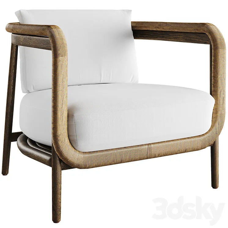 Palecek Duvall Lounge Chair 3DSMAX Model