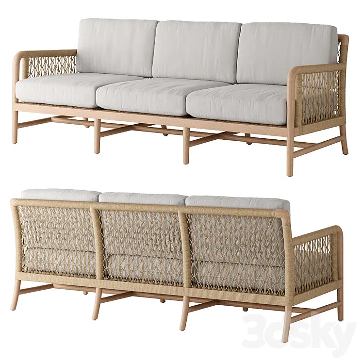 Palecek Montecito Outdoor Sofa 3DSMAX Model