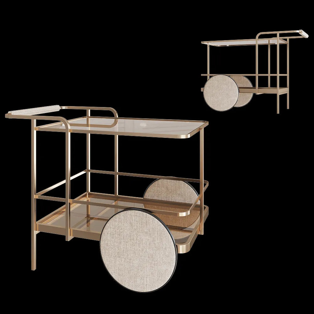 Paolo Castelli - Bar trolley Convivier 3ds Max