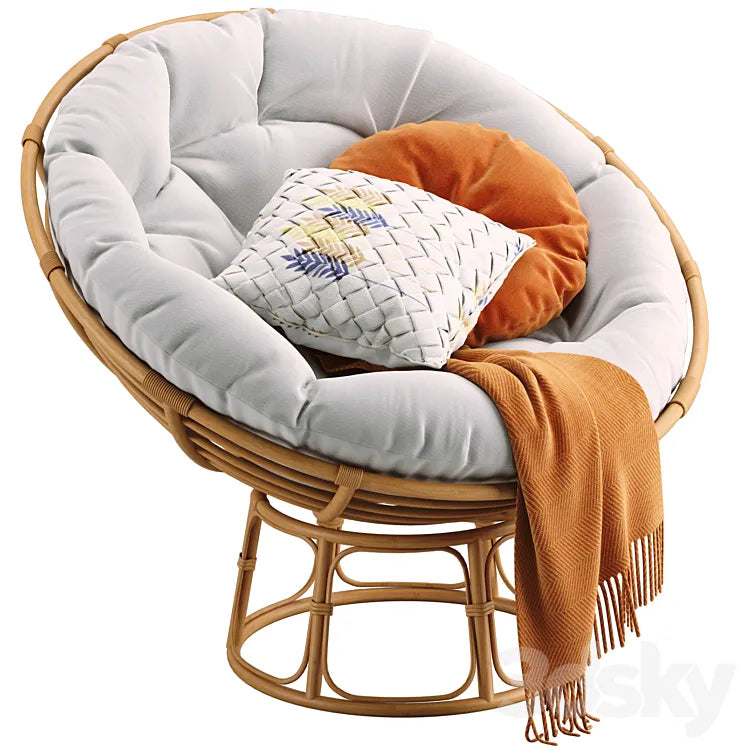 Papasan armchair scandinavian 3DSMAX Model