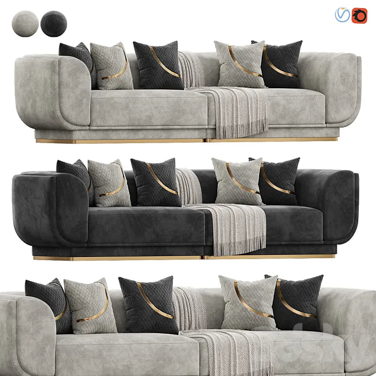 Parma Sofa by Cadde Yildiz 3DSMAX Model