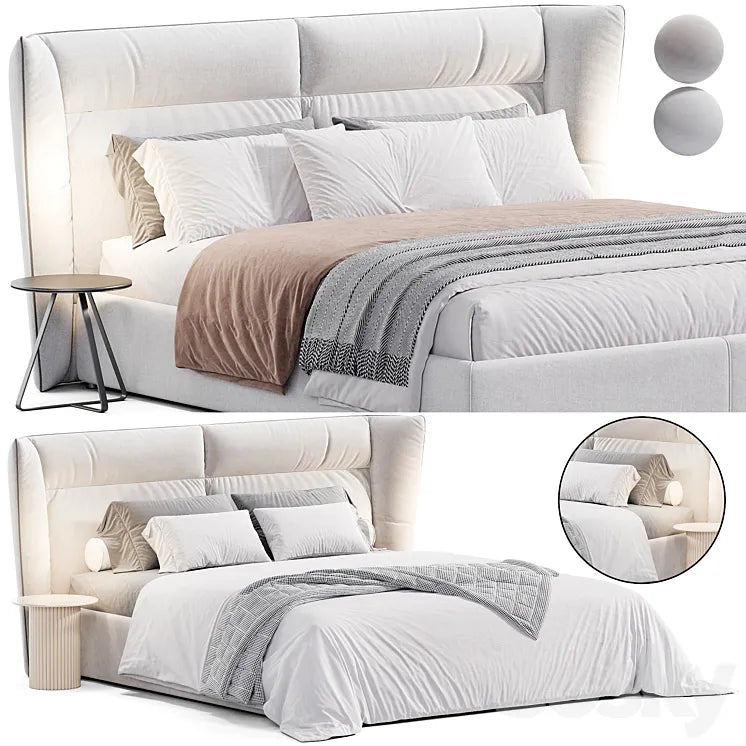 Pasodoble bed by Lecomfort 3DSMAX Model