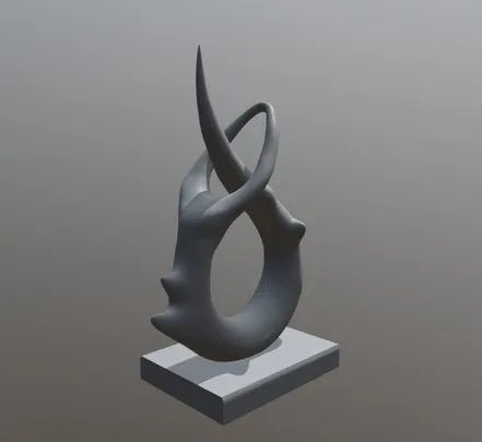 PBR Game 3D Models - Abstract Sculpture Study
