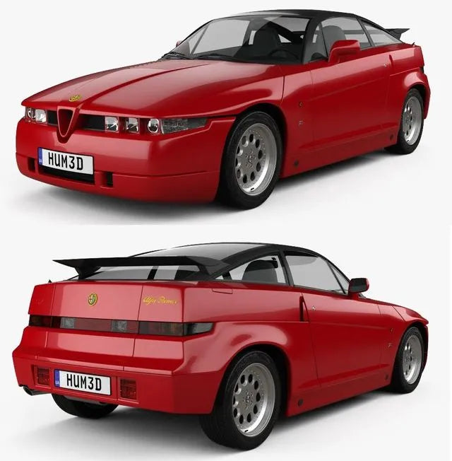 PBR Game 3D Models - Alfa Romeo SZ 1989
