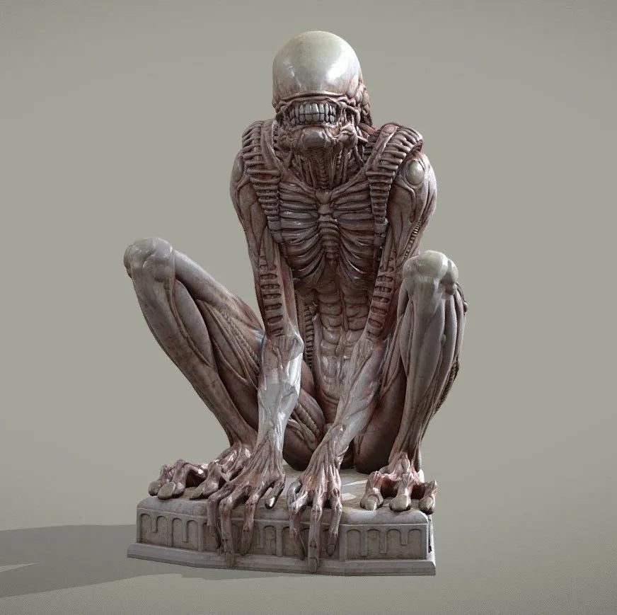 PBR Game 3D Models - Alien Sitting