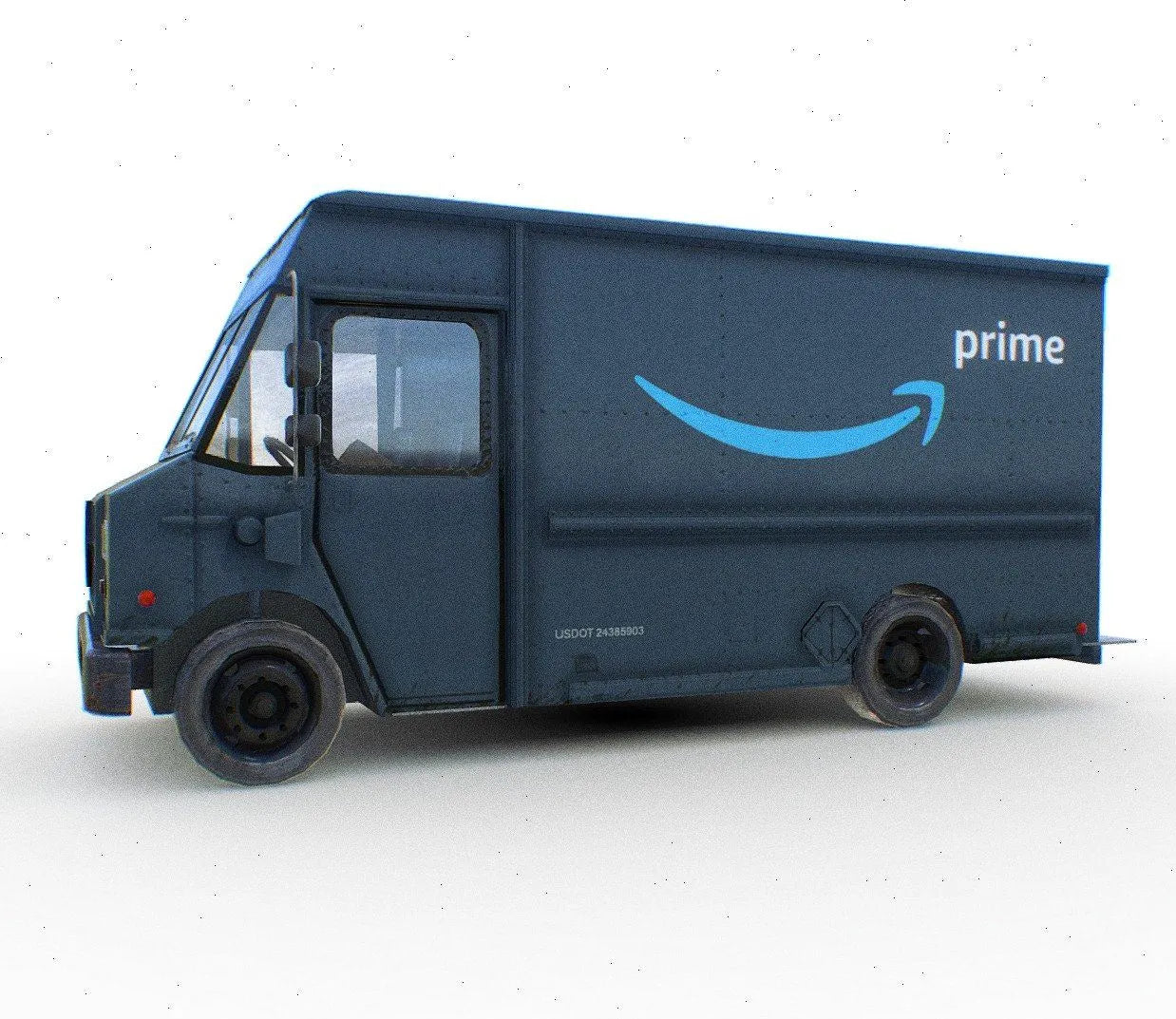 PBR Game 3D Models - Amazon Prime Delivery Truck