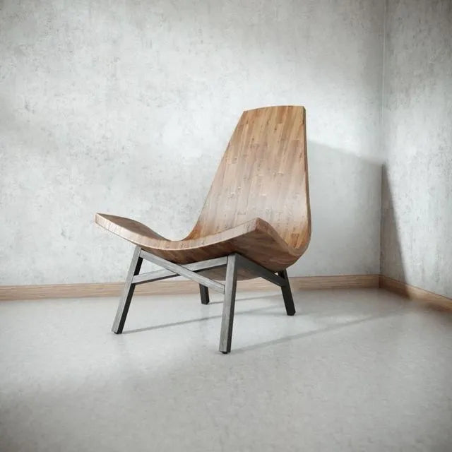 PBR Game 3D Models - American Modern Wooden Chair