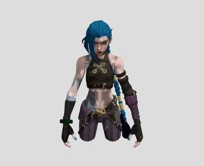 PBR Game 3D Models - Arcane   Jinx
