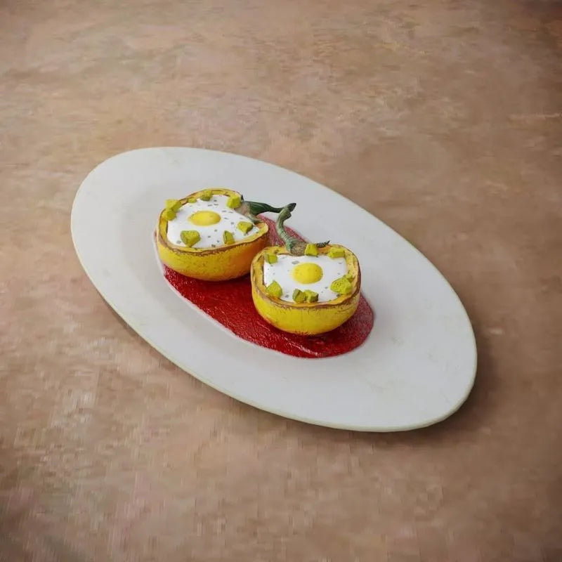 PBR Game 3D Models - Breakfast Omelette in Pepper