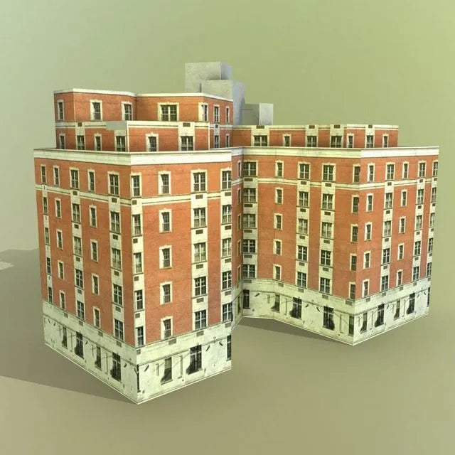 PBR Game 3D Models - Brick house