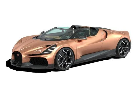 PBR Game 3D Models - Bugatti Mistral 3D Model